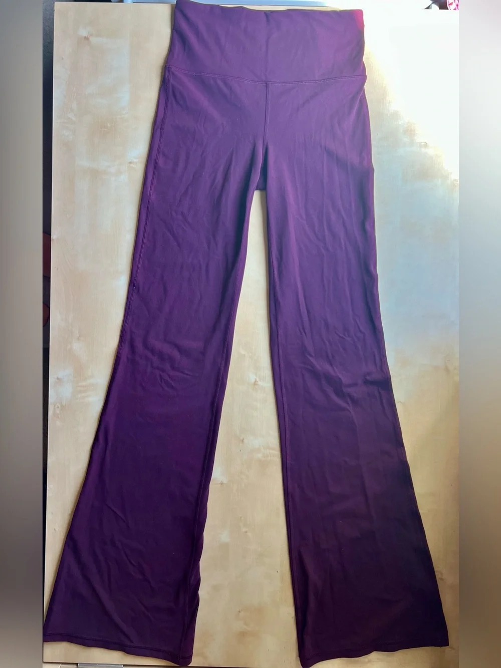 Athleta Purple Elation Flare Pants Size Small Tall - Picture 4 of 8